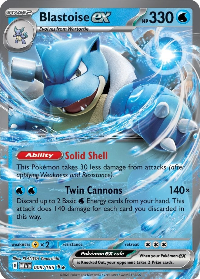 Image for Blastoise ex (009/165) (SV: Scarlet & Violet 151) - Pokemon