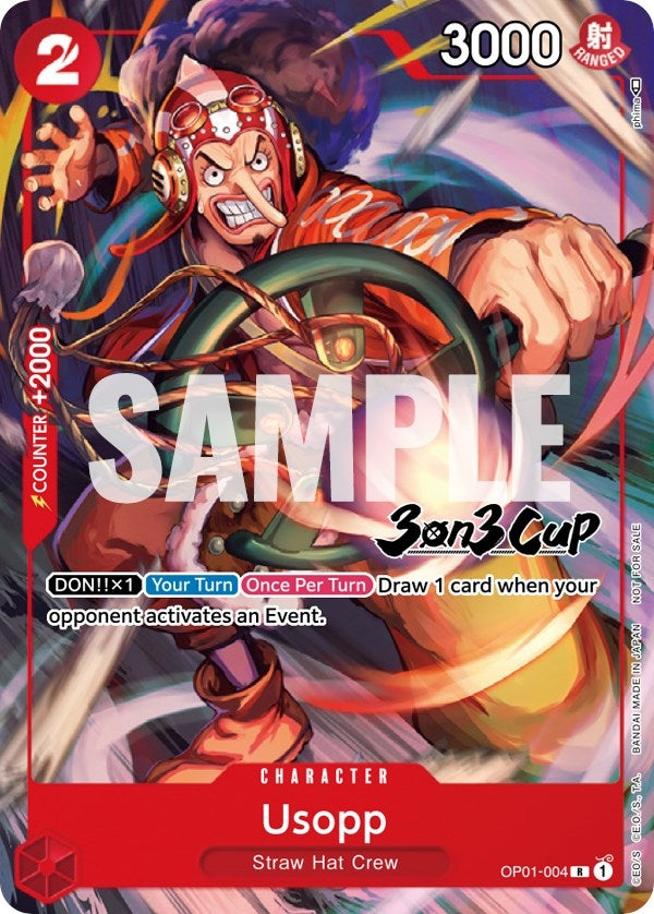 Image for Usopp (3-on-3 Cup) [Participant] (OP01-004) (One Piece Promotion Cards) - One Piece Card Game