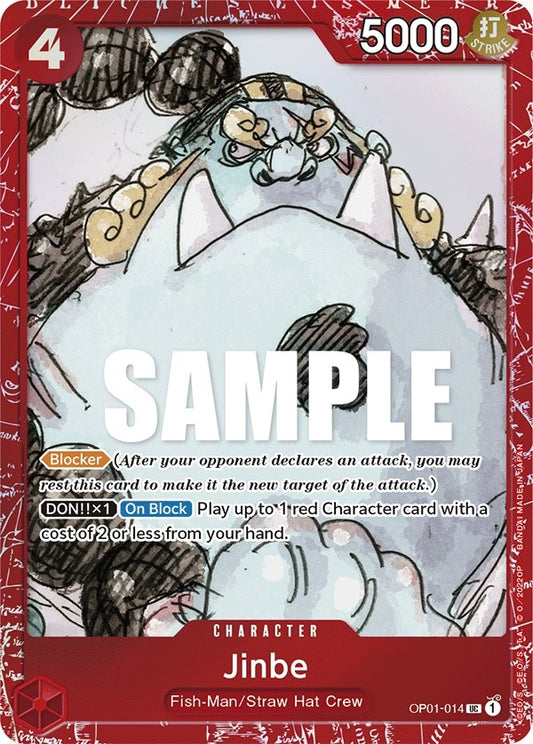 Image for Jinbe (Premium Card Collection -ONE PIECE FILM RED Edition-) (OP01-014) (One Piece Promotion Cards) - One Piece Card Game