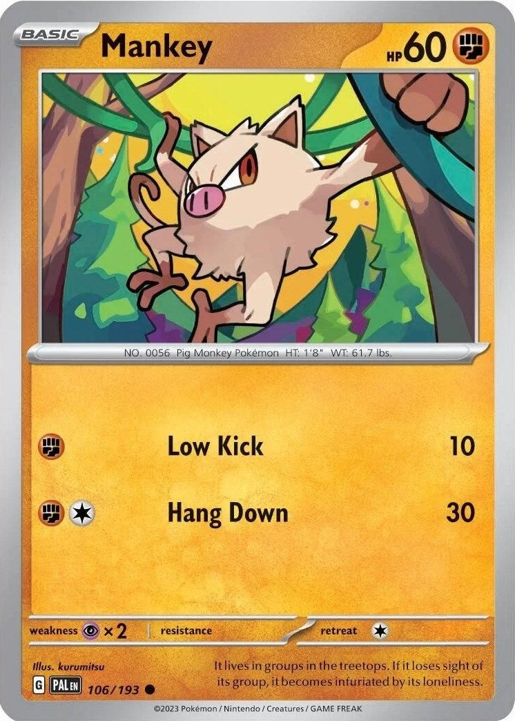Image for Mankey - 106/193 (Cosmos Holo) (106/193) (Miscellaneous Cards & Products) - Pokemon