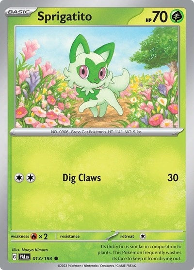 Image for Sprigatito - 013/193 (Summer 2023 Collector Chest) (013/193) (Miscellaneous Cards & Products) - Pokemon