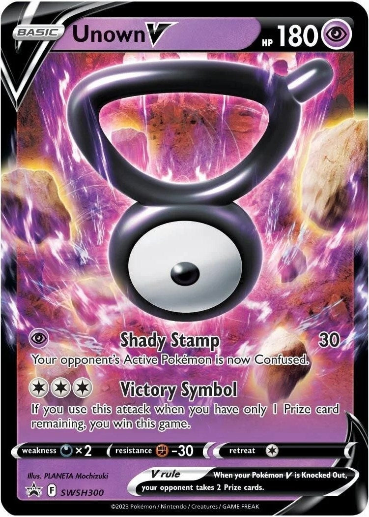 Image for Unown V - SWSH300 (SWSH300) (SWSH: Sword & Shield Promo Cards) - Pokemon