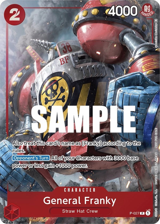 Image for General Franky (Event Pack Vol. 2) (P-027) (One Piece Promotion Cards) - One Piece Card Game