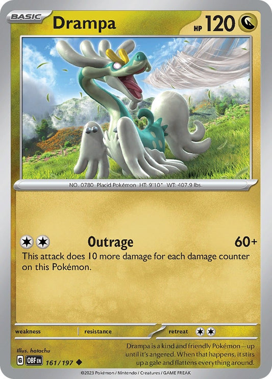 Image for Drampa (161/197) (SV03: Obsidian Flames) - Pokemon