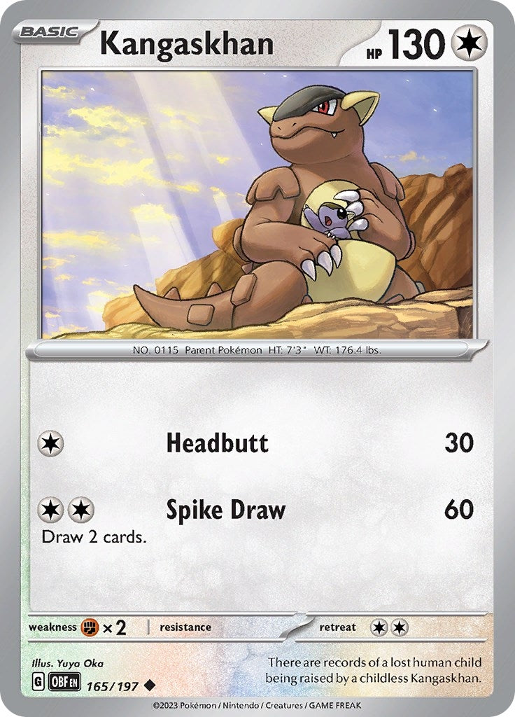 Image for Kangaskhan (165/197) (SV03: Obsidian Flames) - Pokemon