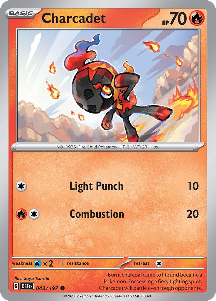 Image for Charcadet (043/197) (SV03: Obsidian Flames) - Pokemon