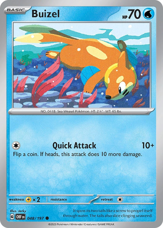 Image for Buizel (048/197) (SV03: Obsidian Flames) - Pokemon