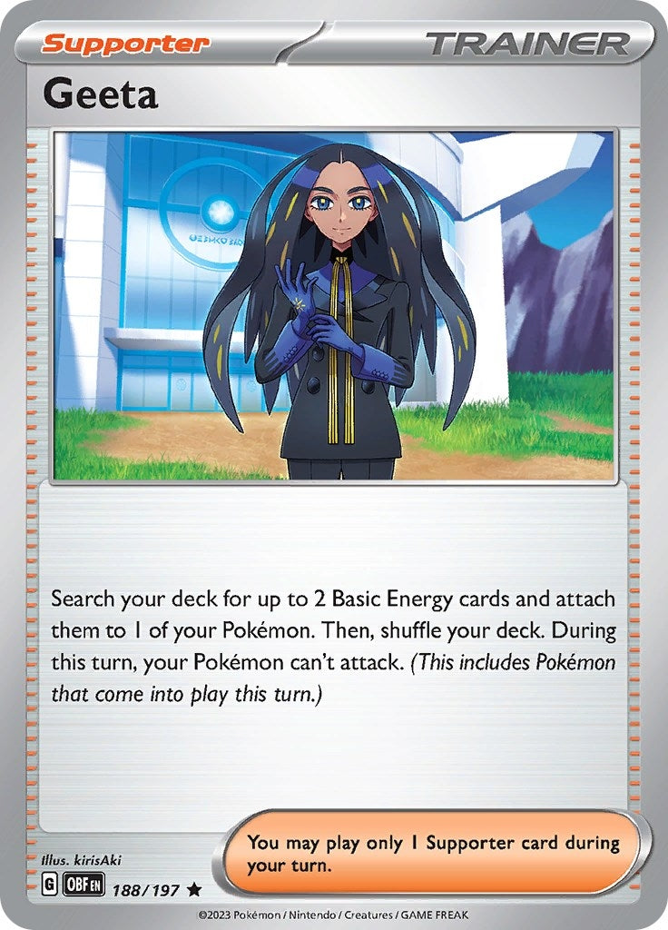 Image for Geeta (188/197) (SV03: Obsidian Flames) - Pokemon