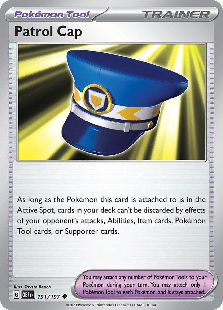 Image for Patrol Cap (191/197) (SV03: Obsidian Flames) - Pokemon