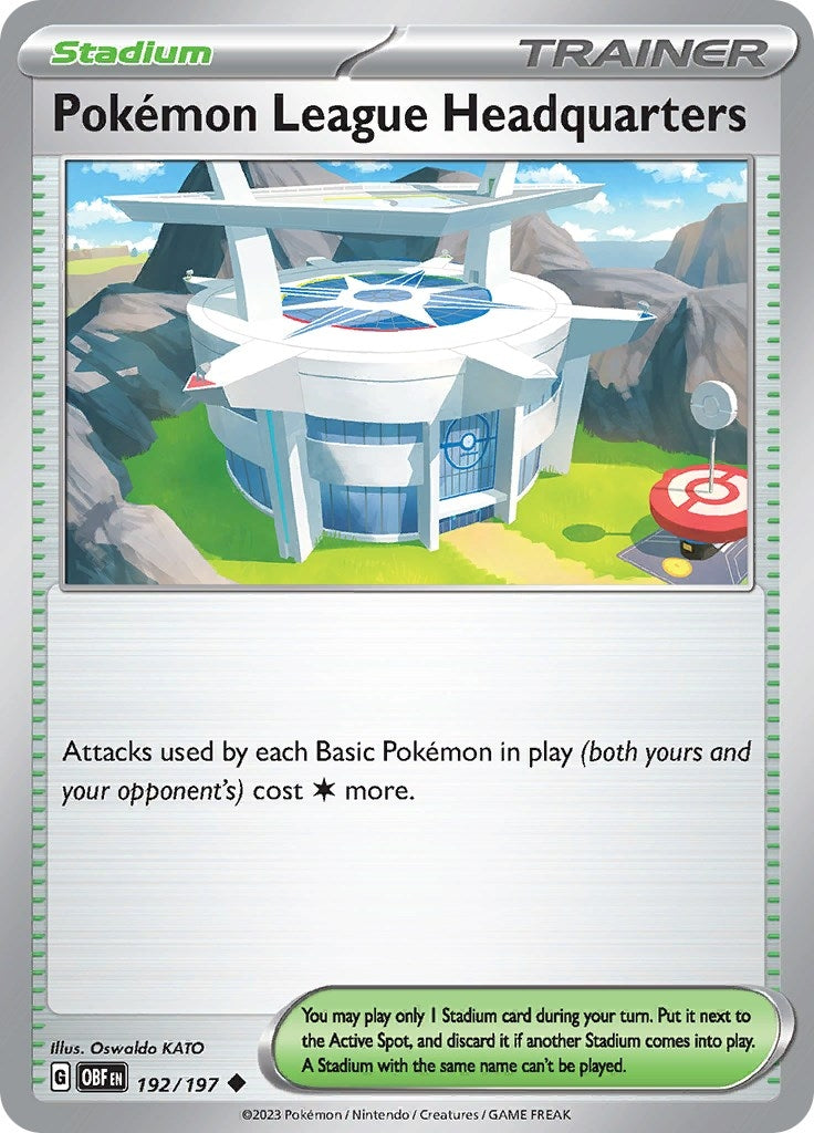 Image for Pokemon League Headquarters (192/197) (SV03: Obsidian Flames) - Pokemon