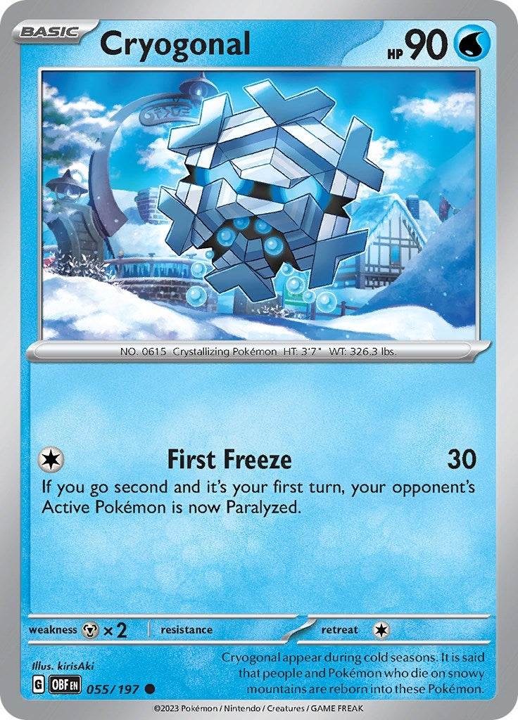 Image for Cryogonal (055/197) (SV03: Obsidian Flames) - Pokemon
