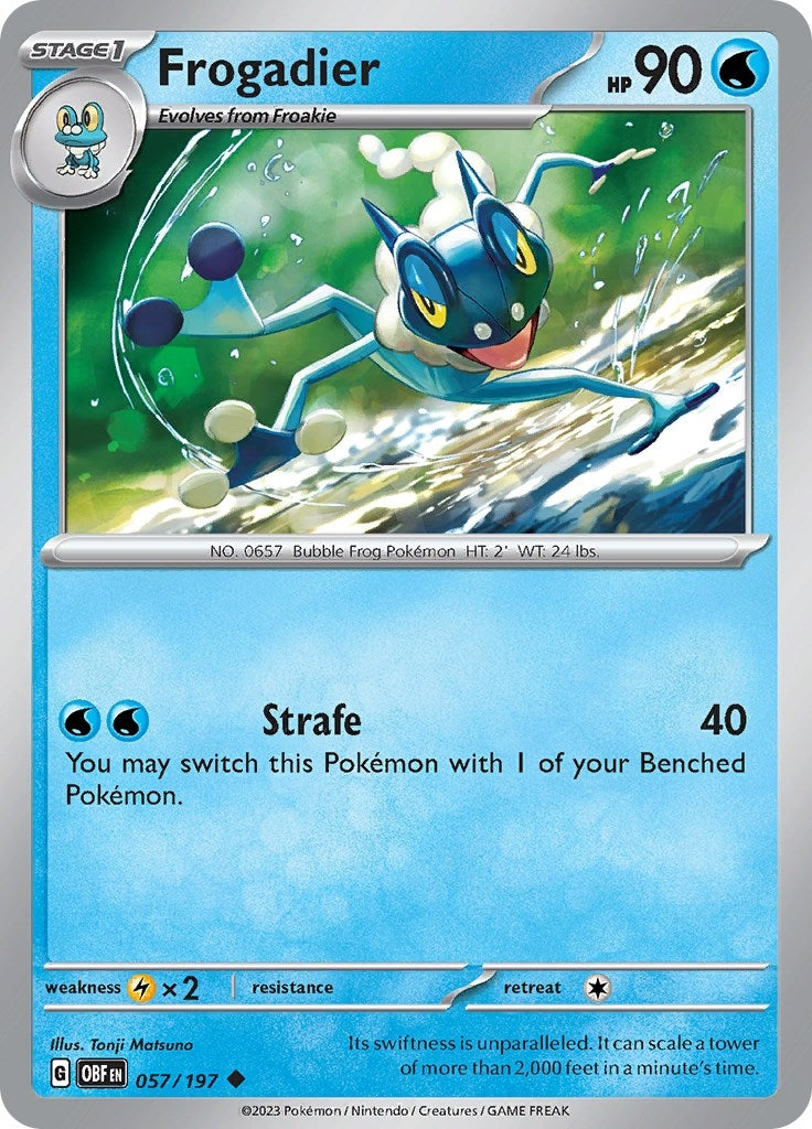 Image for Frogadier (057/197) (SV03: Obsidian Flames) - Pokemon