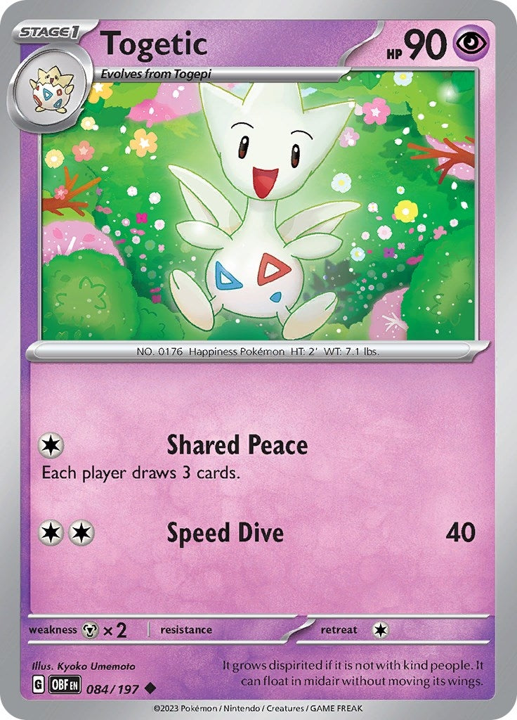 Image for Togetic (084/197) (SV03: Obsidian Flames) - Pokemon