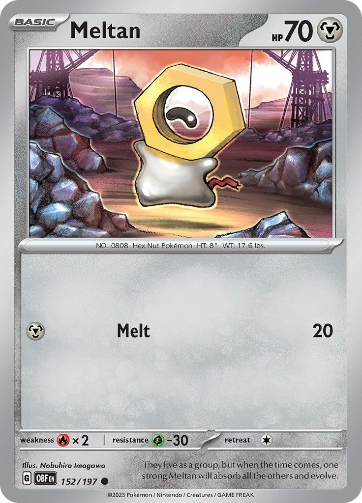 Image for Meltan (152/197) (SV03: Obsidian Flames) - Pokemon