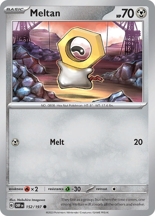Image for Meltan (152/197) (SV03: Obsidian Flames) - Pokemon