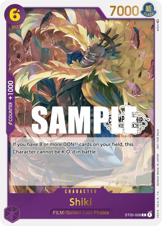 Image for Shiki (Store Championship Participation Pack Vol. 2) (ST05-008) (One Piece Promotion Cards) - One Piece Card Game