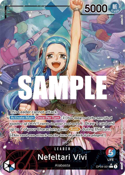 Image for Nefeltari Vivi (001) (Alternate Art) (OP04-001) (Kingdoms of Intrigue) - One Piece Card Game
