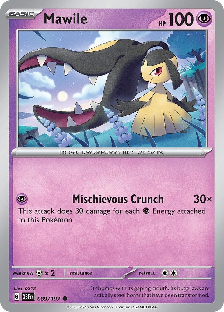Image for Mawile (089/197) (SV03: Obsidian Flames) - Pokemon