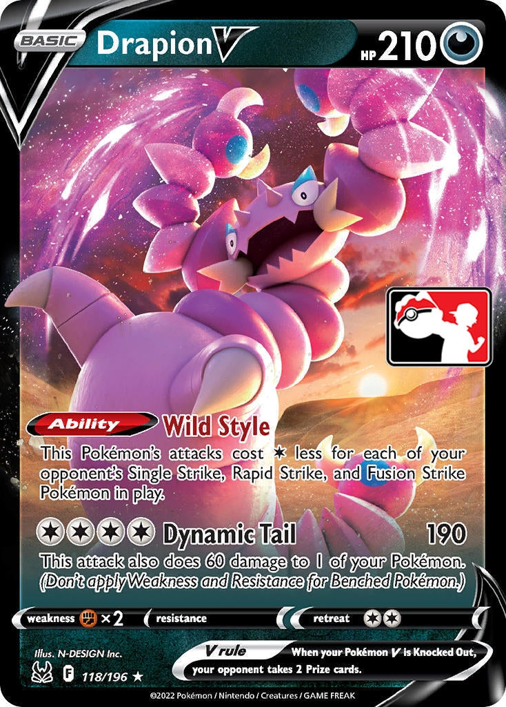 Image for Drapion VSTAR (119/196) (Prize Pack Series Cards) - Pokemon