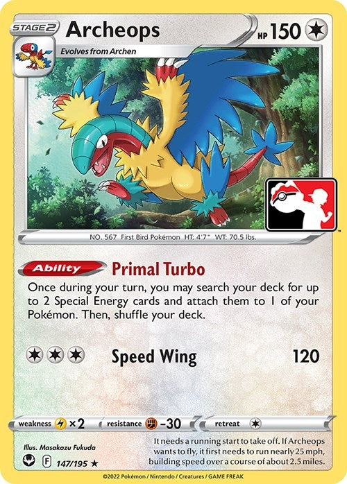 Image for Archeops (147/195) (Prize Pack Series Cards) - Pokemon