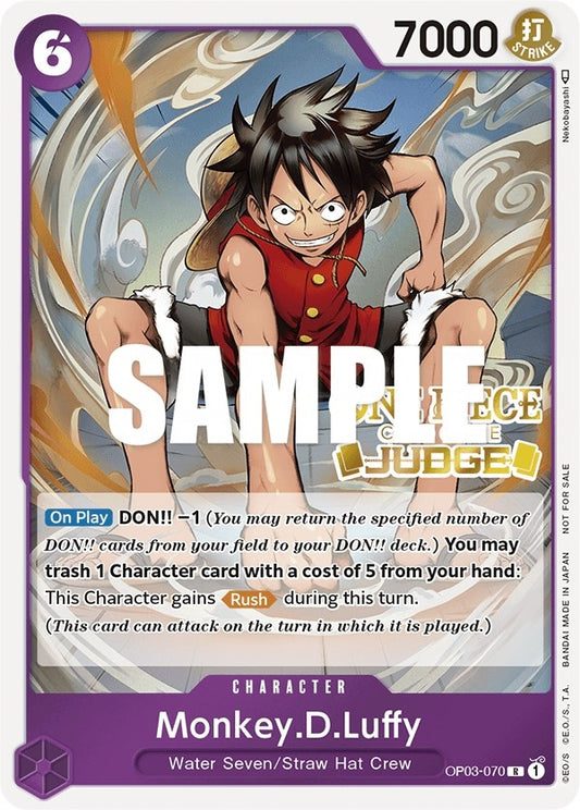 Image for Monkey.D.Luffy (Judge Pack Vol. 2) (OP03-070) (One Piece Promotion Cards) - One Piece Card Game