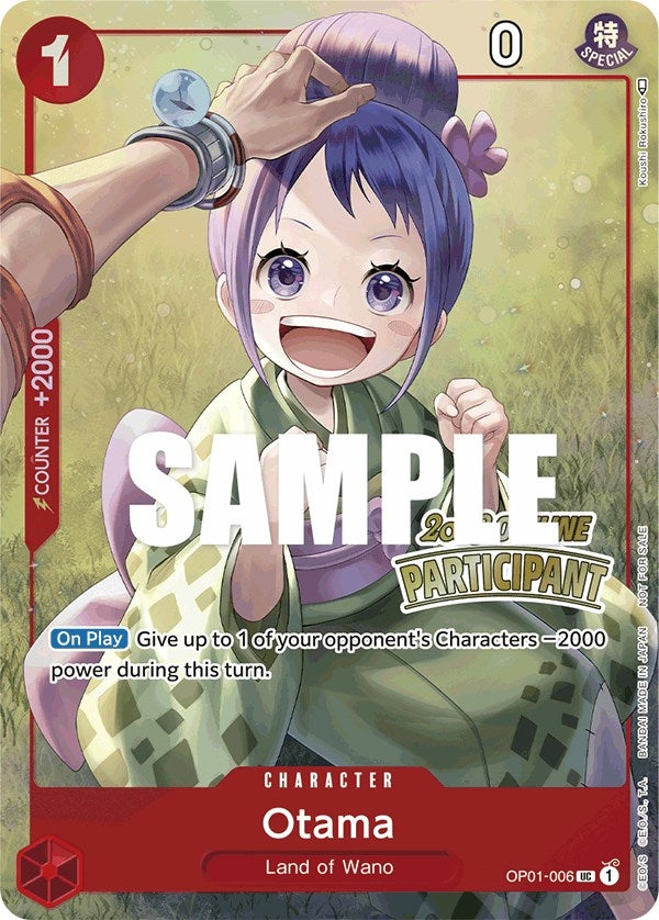 Image for Otama (Offline Regional 2023) [Participant] (OP01-006) (One Piece Promotion Cards) - One Piece Card Game
