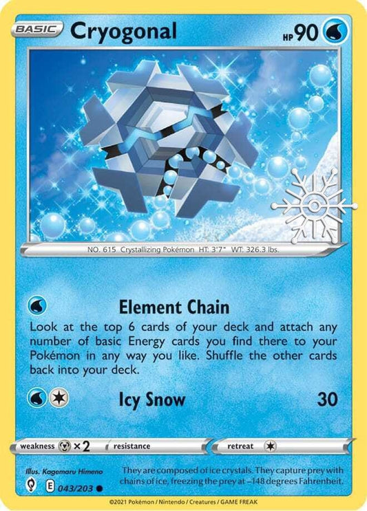 Image for Cryogonal - 043/203 (Holiday Calendar) (043/203) (Miscellaneous Cards & Products) - Pokemon