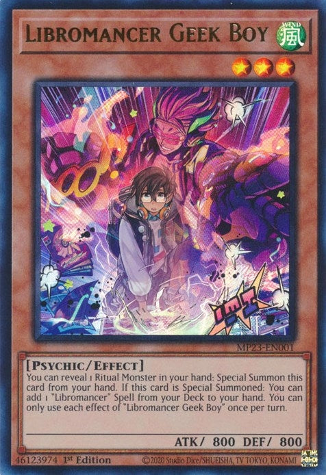 Image for Libromancer Geek Boy (MP23-EN001) (25th Anniversary Tin: Dueling Heroes Mega Pack) (MP23) - YuGiOh