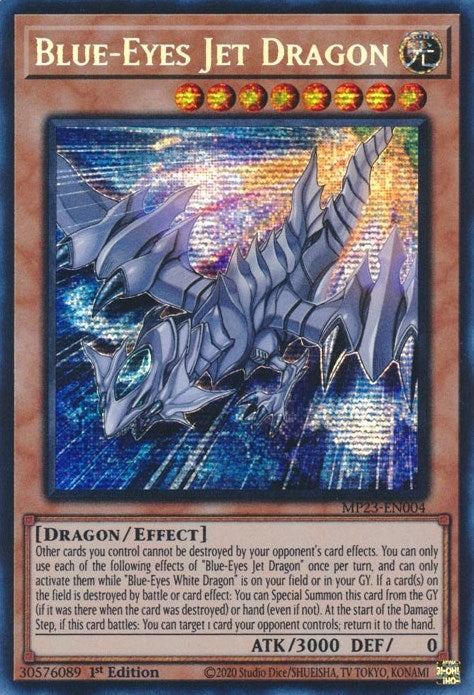 Image for Blue-Eyes Jet Dragon (MP23-EN004) (25th Anniversary Tin: Dueling Heroes Mega Pack) (MP23) - YuGiOh