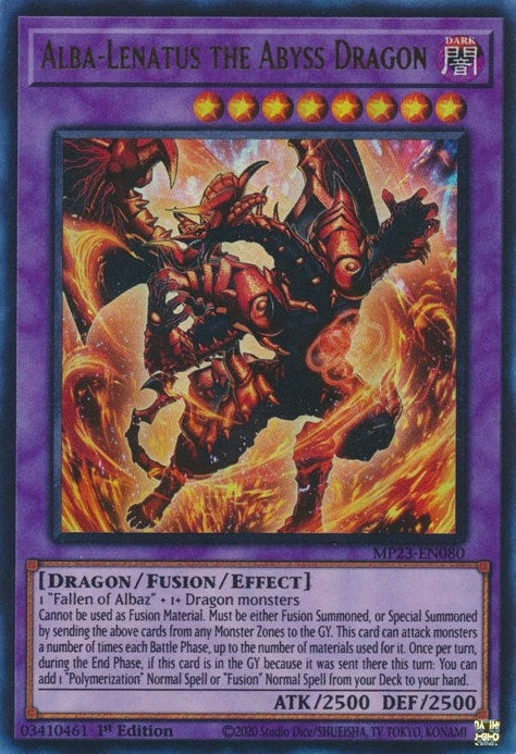 Image for Alba-Lenatus the Abyss Dragon (MP23-EN080) (25th Anniversary Tin: Dueling Heroes Mega Pack) (MP23) - YuGiOh