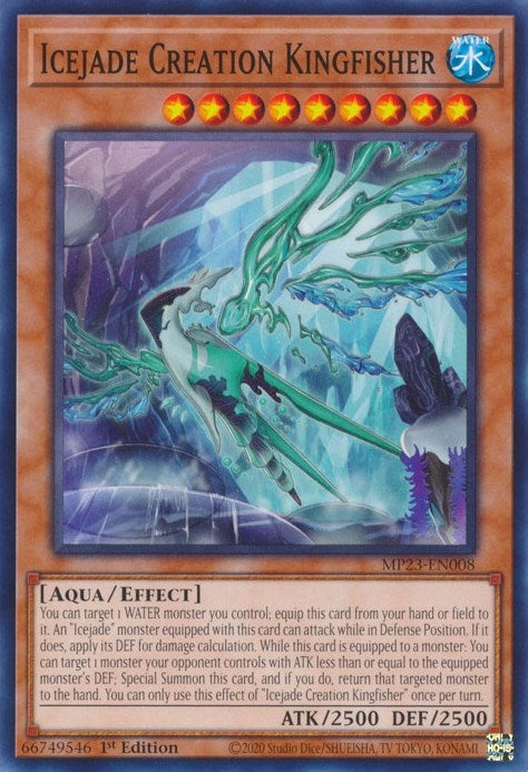 Image for Icejade Creation Kingfisher (MP23-EN008) (25th Anniversary Tin: Dueling Heroes Mega Pack) (MP23) - YuGiOh