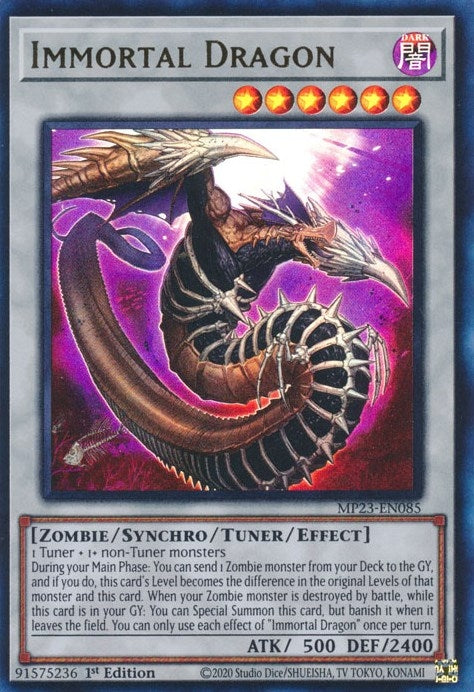 Image for Immortal Dragon (MP23-EN085) (25th Anniversary Tin: Dueling Heroes Mega Pack) (MP23) - YuGiOh