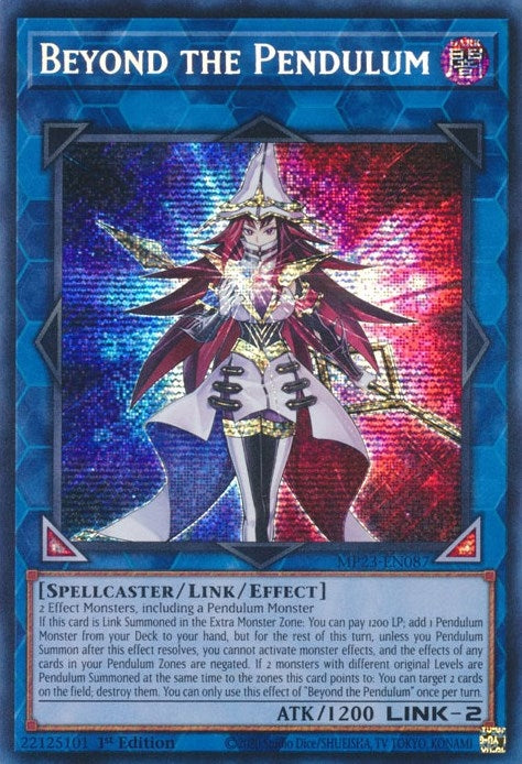 Image for Beyond the Pendulum (MP23-EN087) (25th Anniversary Tin: Dueling Heroes Mega Pack) (MP23) - YuGiOh