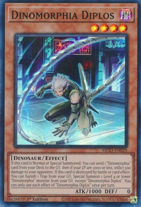 Image for Dinomorphia Diplos (MP23-EN010) (25th Anniversary Tin: Dueling Heroes Mega Pack) (MP23) - YuGiOh