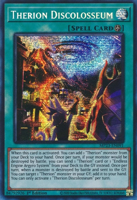 Image for Therion Discolosseum (MP23-EN091) (25th Anniversary Tin: Dueling Heroes Mega Pack) (MP23) - YuGiOh