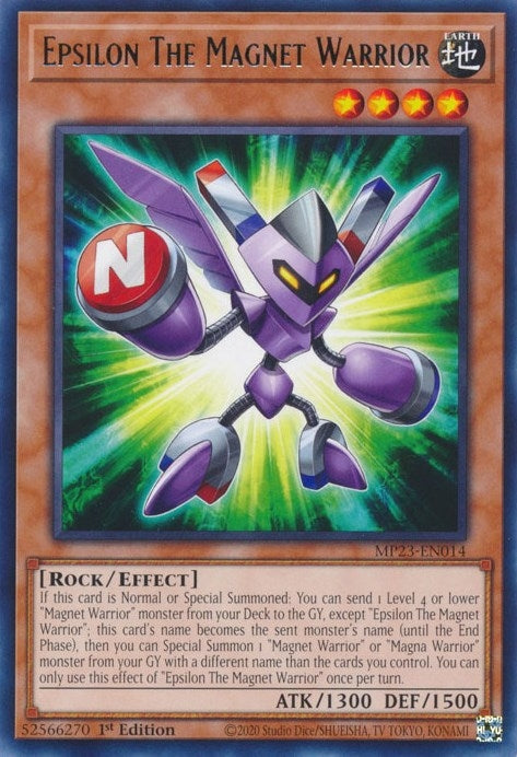 Image for Epsilon The Magnet Warrior (MP23-EN014) (25th Anniversary Tin: Dueling Heroes Mega Pack) (MP23) - YuGiOh