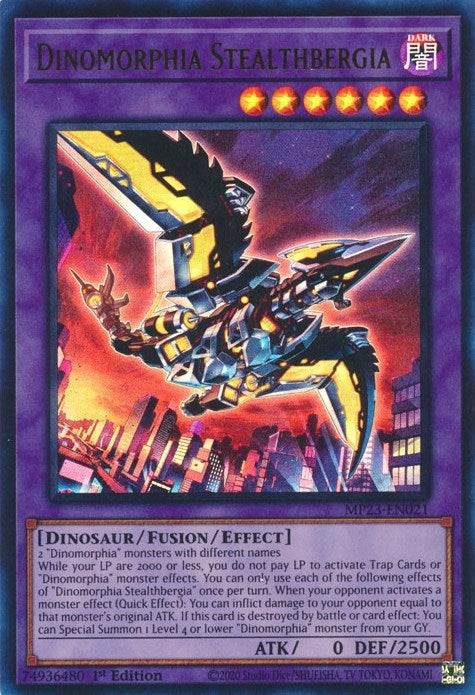 Image for Dinomorphia Stealthbergia (MP23-EN021) (25th Anniversary Tin: Dueling Heroes Mega Pack) (MP23) - YuGiOh