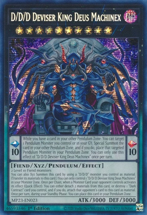 Image for D/D/D Deviser King Deus Machinex (MP23-EN023) (25th Anniversary Tin: Dueling Heroes Mega Pack) (MP23) - YuGiOh