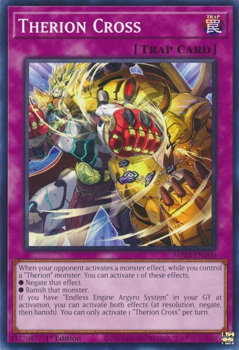 Image for Therion Cross (MP23-EN100) (25th Anniversary Tin: Dueling Heroes Mega Pack) (MP23) - YuGiOh