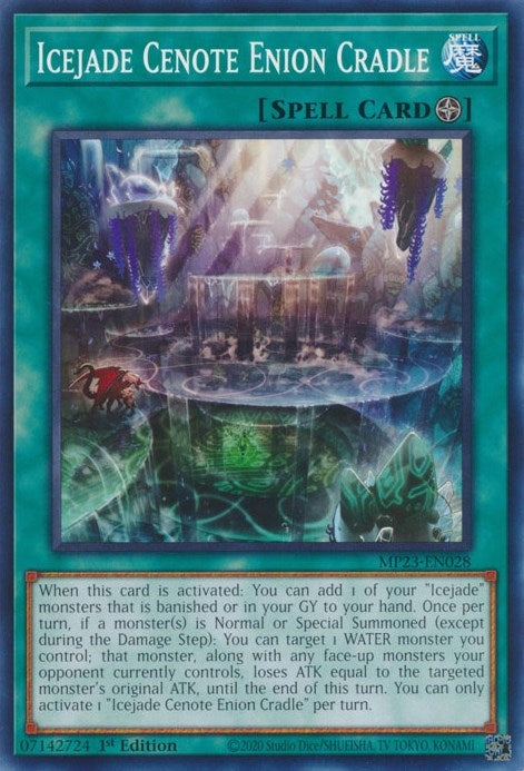 Image for Icejade Cenote Enion Cradle (MP23-EN028) (25th Anniversary Tin: Dueling Heroes Mega Pack) (MP23) - YuGiOh