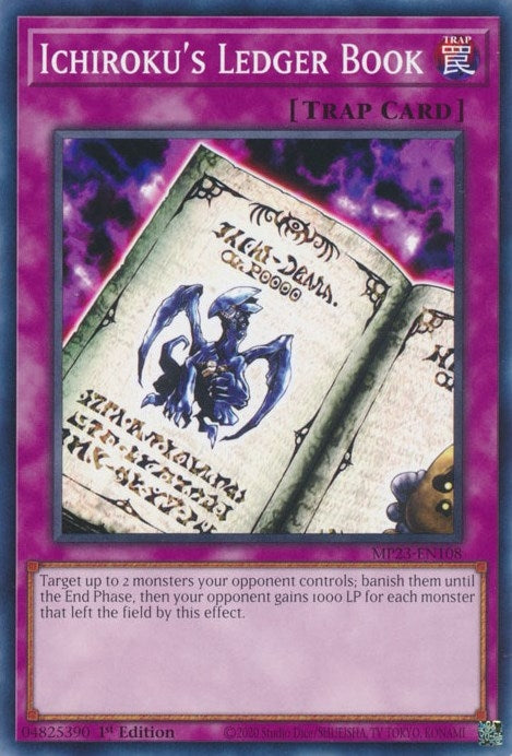 Image for Ichiroku's Ledger Book (MP23-EN108) (25th Anniversary Tin: Dueling Heroes Mega Pack) (MP23) - YuGiOh
