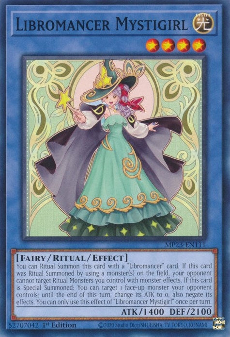 Image for Libromancer Mystigirl (MP23-EN111) (25th Anniversary Tin: Dueling Heroes Mega Pack) (MP23) - YuGiOh