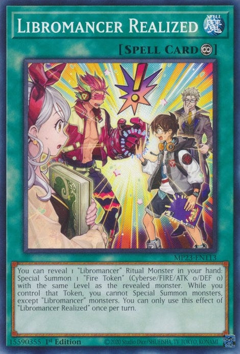 Image for Libromancer Realized (MP23-EN113) (25th Anniversary Tin: Dueling Heroes Mega Pack) (MP23) - YuGiOh