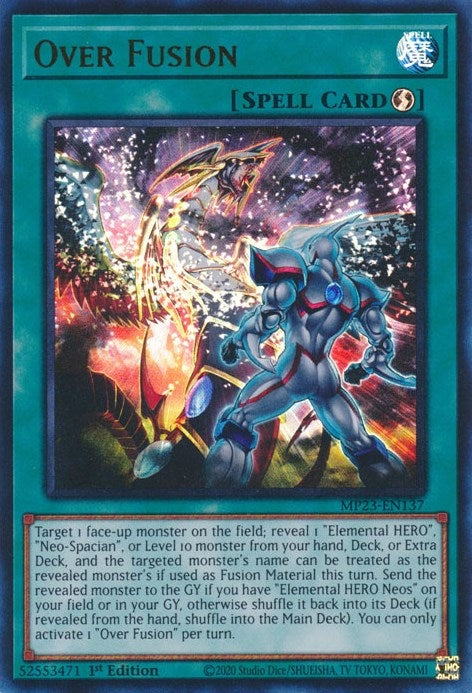 Image for Over Fusion (MP23-EN137) (25th Anniversary Tin: Dueling Heroes Mega Pack) (MP23) - YuGiOh