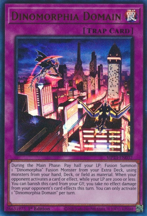 Image for Dinomorphia Domain (MP23-EN037) (25th Anniversary Tin: Dueling Heroes Mega Pack) (MP23) - YuGiOh
