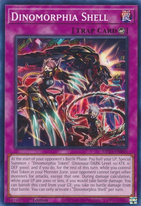 Image for Dinomorphia Shell (MP23-EN040) (25th Anniversary Tin: Dueling Heroes Mega Pack) (MP23) - YuGiOh