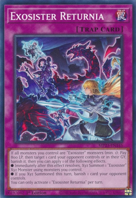Image for Exosister Returnia (MP23-EN145) (25th Anniversary Tin: Dueling Heroes Mega Pack) (MP23) - YuGiOh