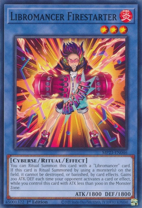 Image for Libromancer Firestarter (MP23-EN046) (25th Anniversary Tin: Dueling Heroes Mega Pack) (MP23) - YuGiOh