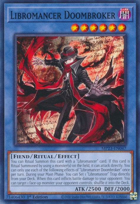 Image for Libromancer Doombroker (MP23-EN047) (25th Anniversary Tin: Dueling Heroes Mega Pack) (MP23) - YuGiOh
