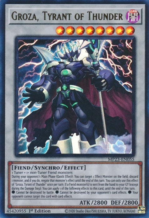 Image for Groza, Tyrant of Thunder (MP23-EN055) (25th Anniversary Tin: Dueling Heroes Mega Pack) (MP23) - YuGiOh